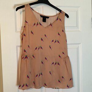 Marc By Marc Jacobs: 100% silk bird blouse (size S)